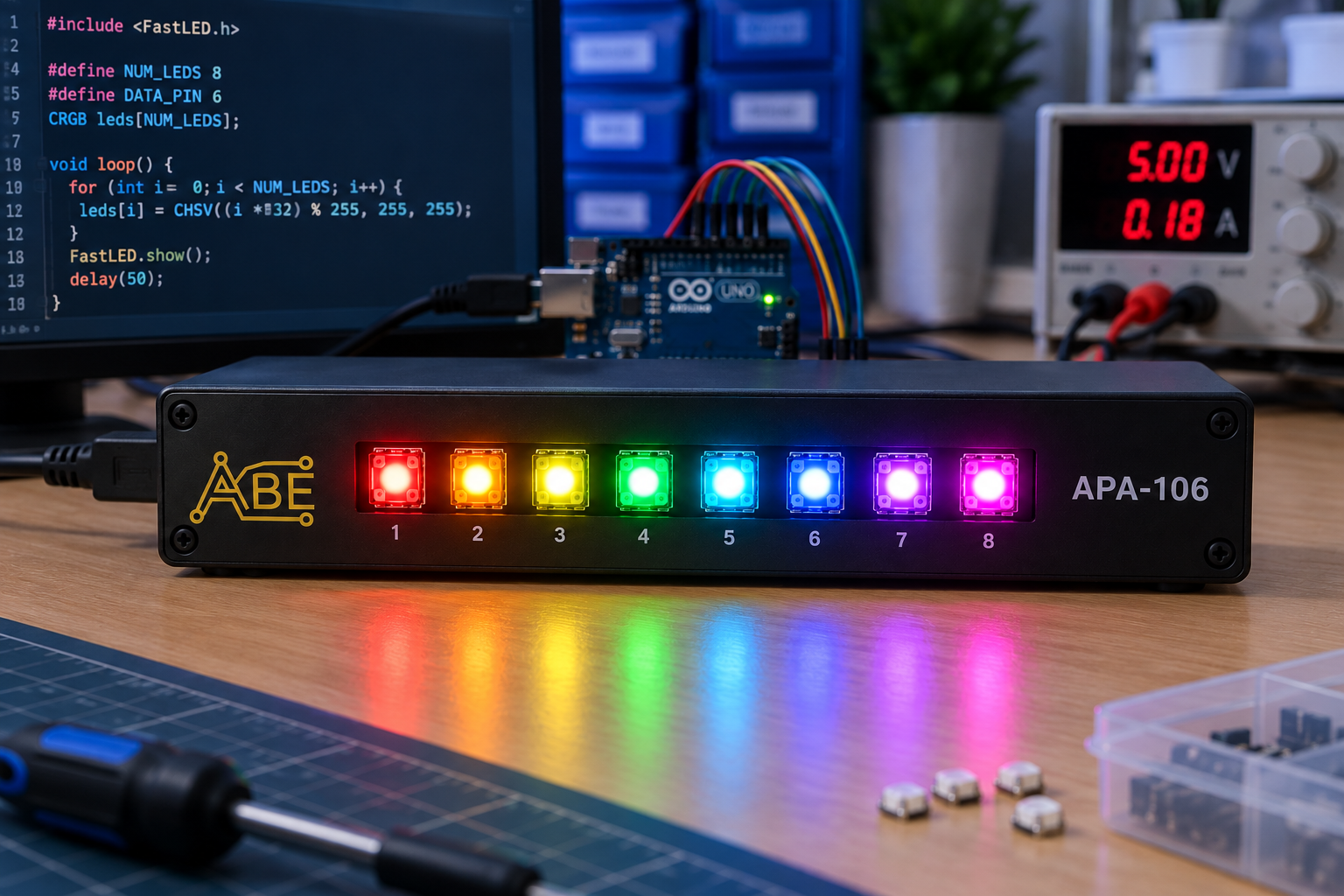 Système APA-106 dans une application lumineuse