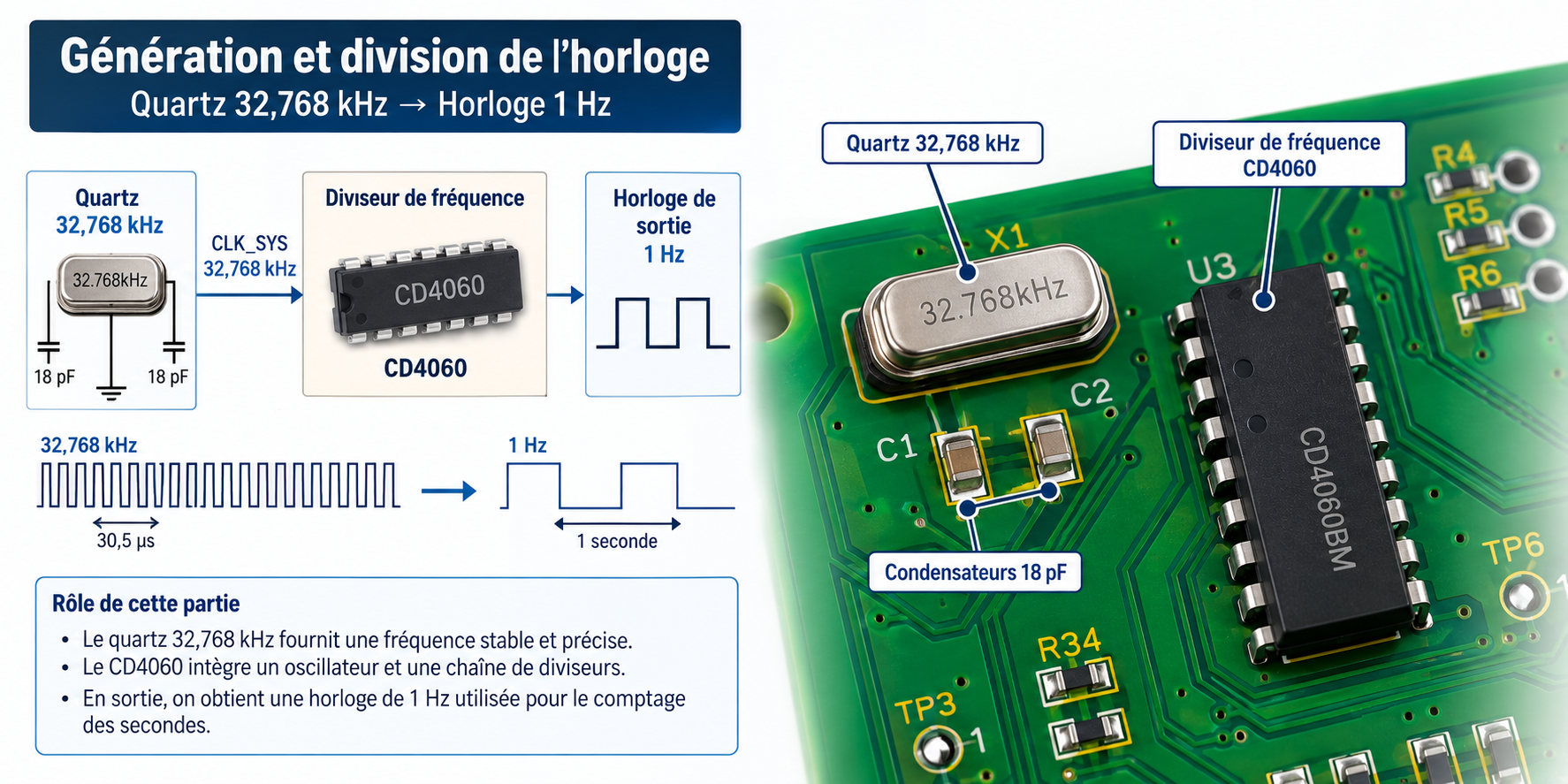 Génération et division de l'horloge
